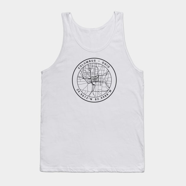 Columbus Map Tank Top by Ryan-Cox